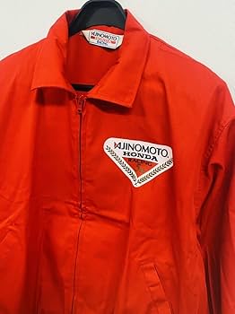 味の素 HONDAホンダ AJINOMOTOレーシング 純正　刺繍防寒ジャケット Amazon.co.jp: 絶盤 激レア 当時物 味の素 HONDA ホンダ